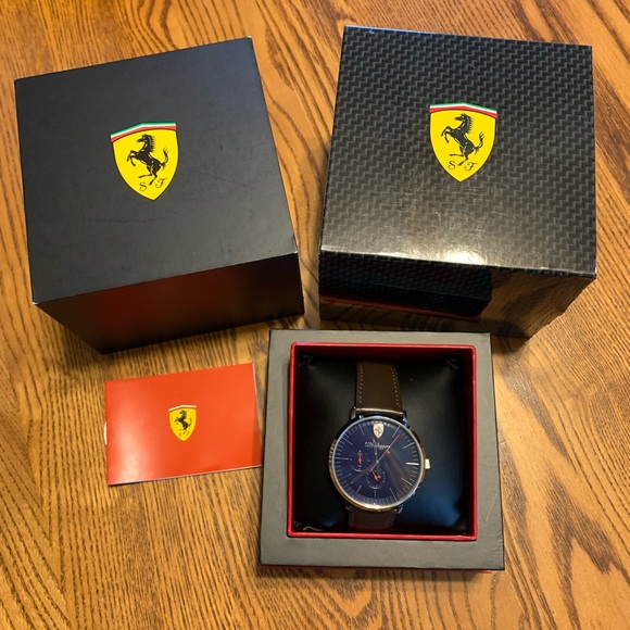 Ferrari Other - Brown and Blue Men’s Ferrari Watch